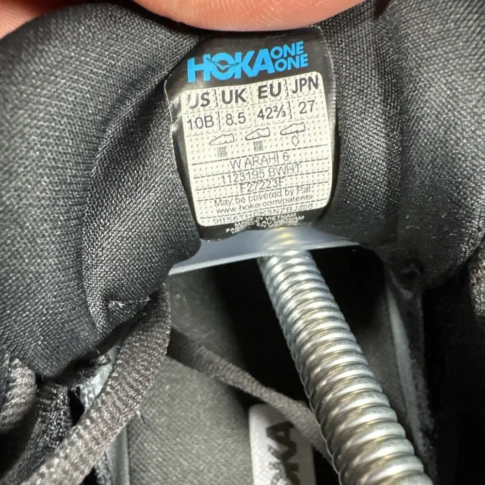 Hoka One One Women Arahi 6 1123195 BWHT Black Running Shoes Sneakers Size 10B - Picture 8 of 8